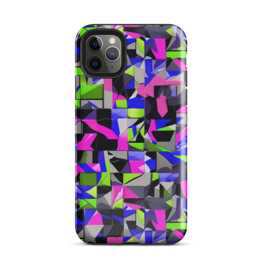 Hypercolor Facets on Tough Case for iPhone® — Front