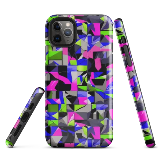 Hypercolor Facets on a Tough Case for iPhone®