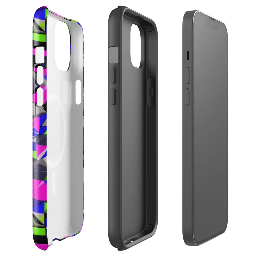 Hypercolor Facets on MagSafe Tough Case for iPhone® — Front
