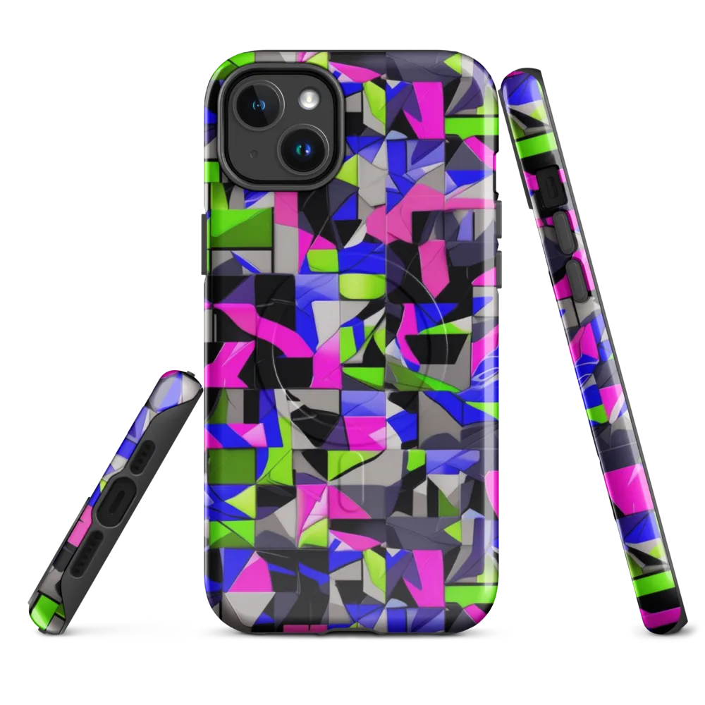 Hypercolor Facets on MagSafe Tough Case for iPhone® — Front