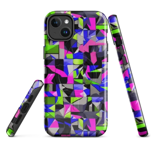Hypercolor Facets on a MagSafe Tough Case for iPhone®