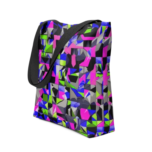 Hypercolor Facets on a Tote Bag
