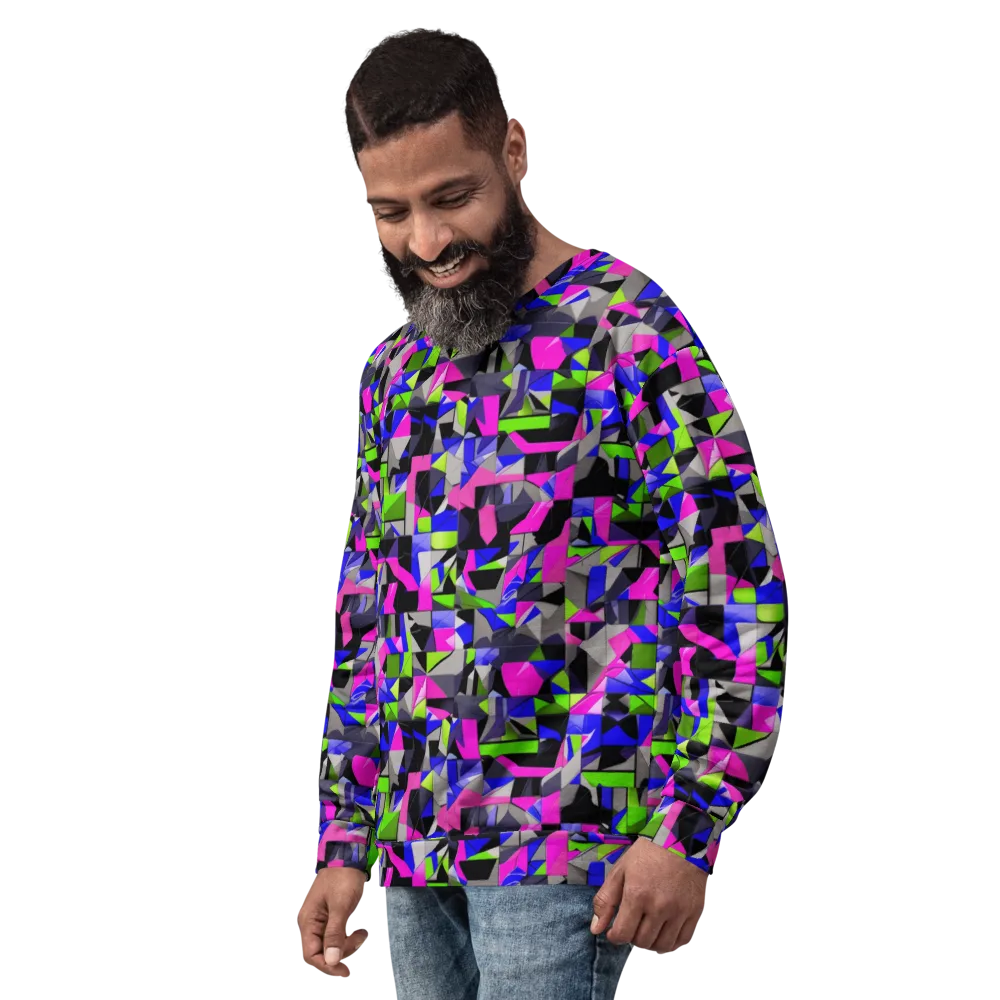 Hypercolor Facets on Sweatshirt — Left Front