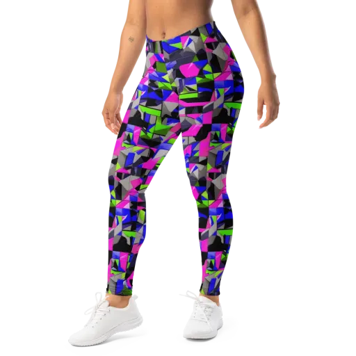 Hypercolor Facets on a Leggings