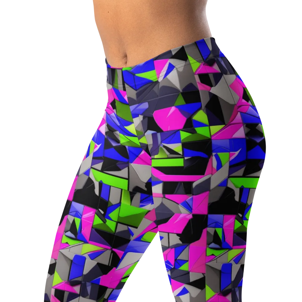 Hypercolor Facets on Leggings — Left Front