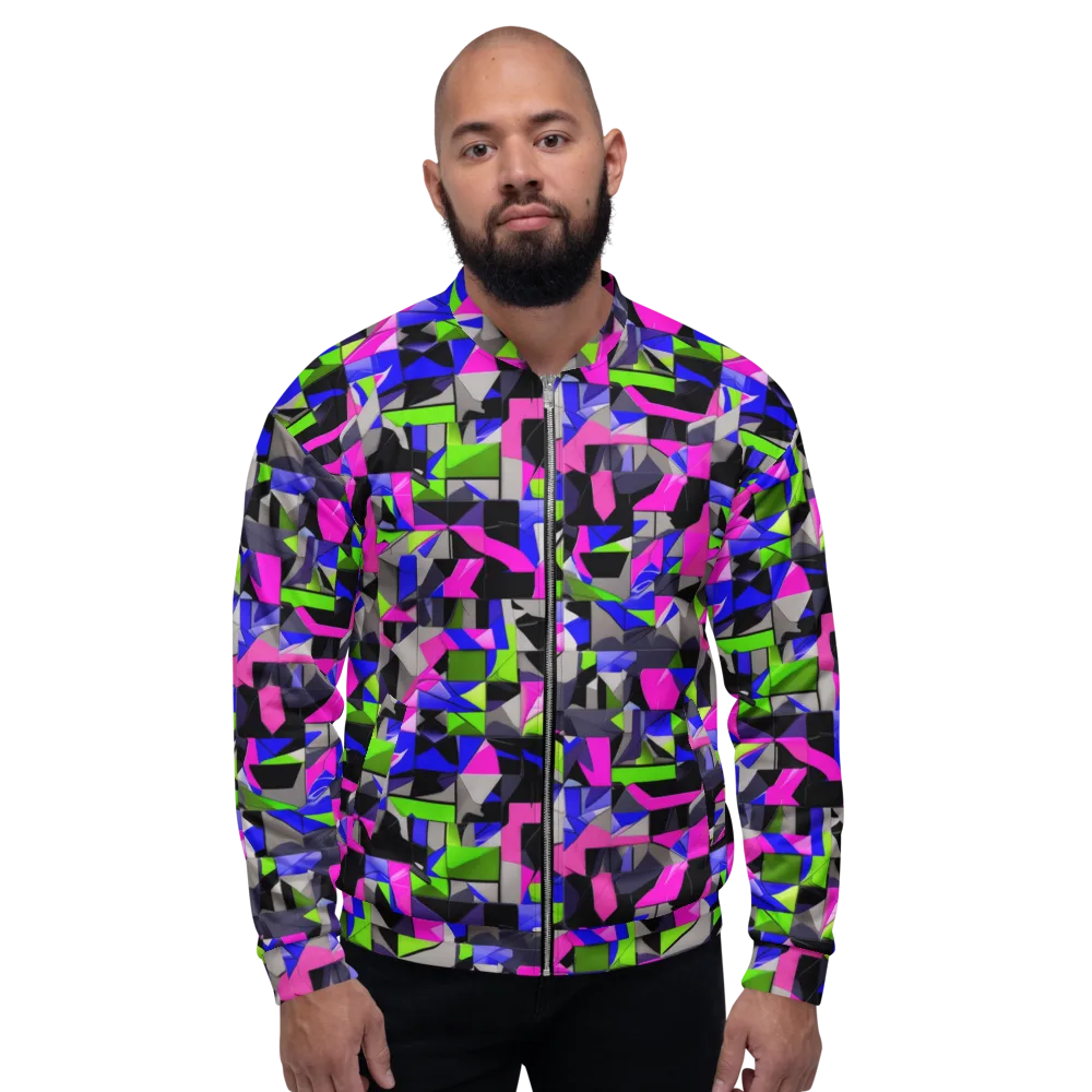 Hypercolor Facets on Bomber Jacket — Front