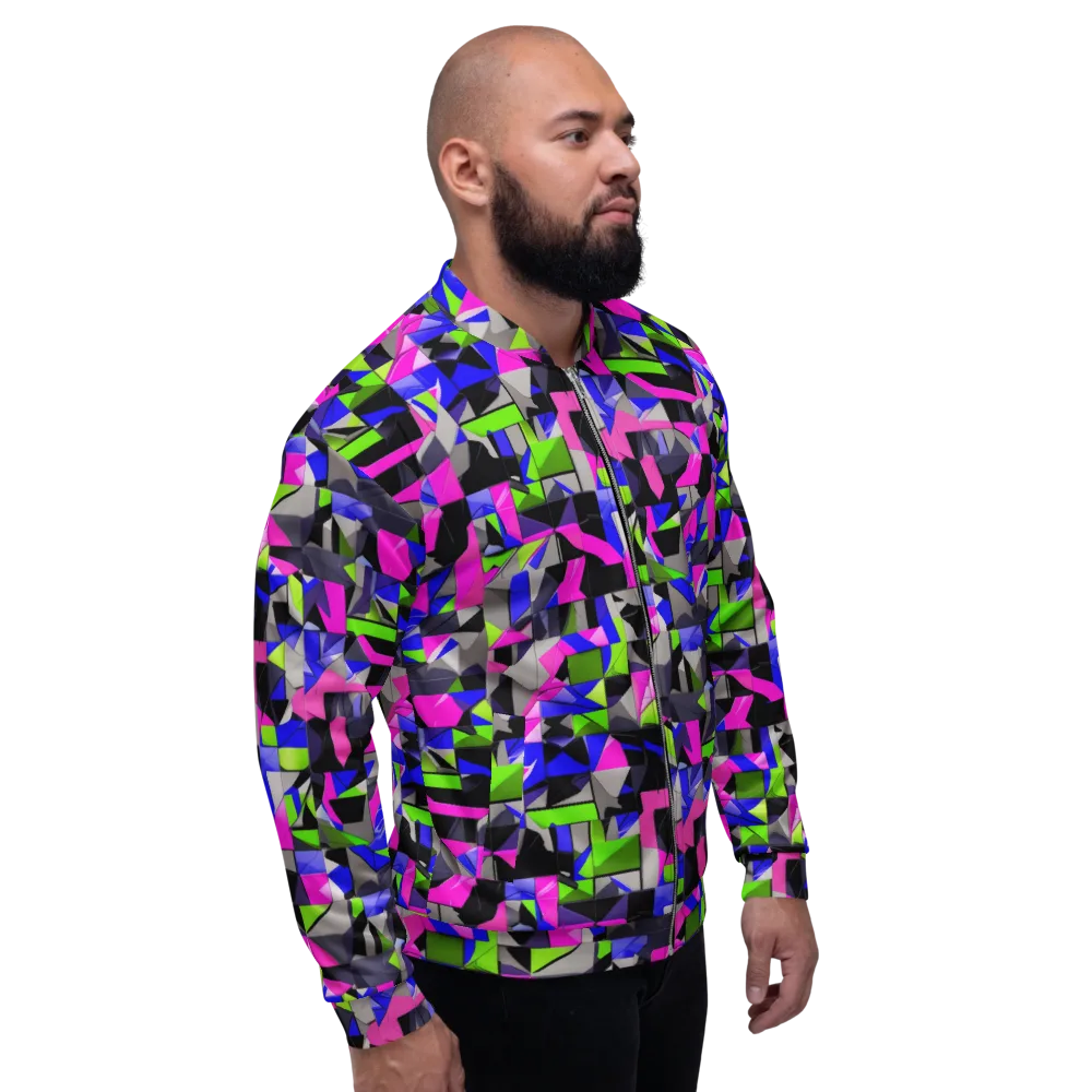 Hypercolor Facets on Bomber Jacket — Right