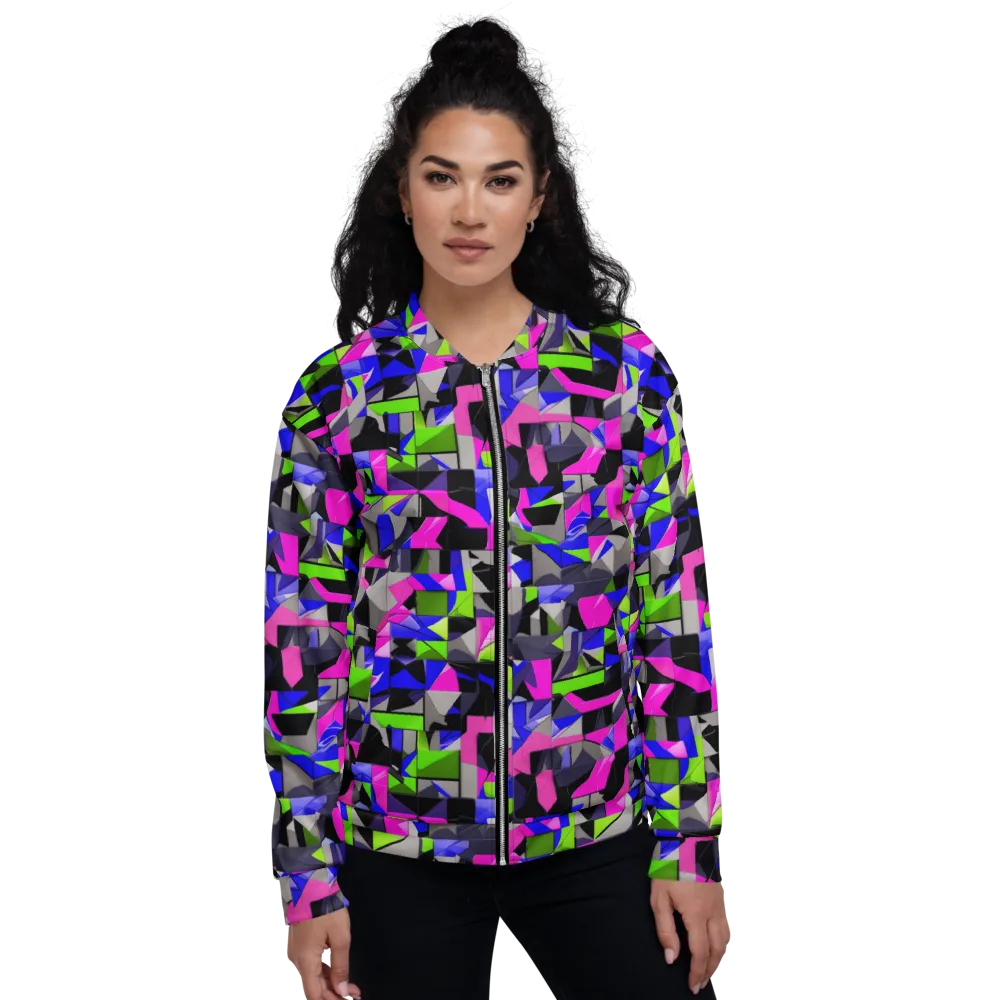 Hypercolor Facets on Bomber Jacket — Front