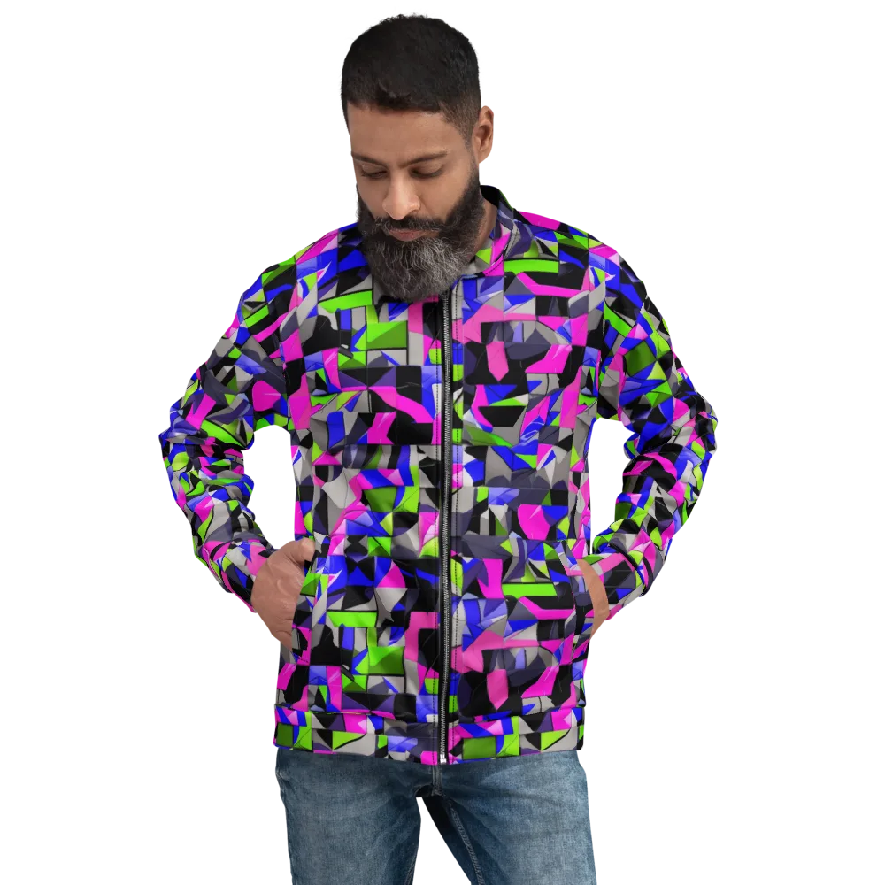 Hypercolor Facets on Bomber Jacket — Front