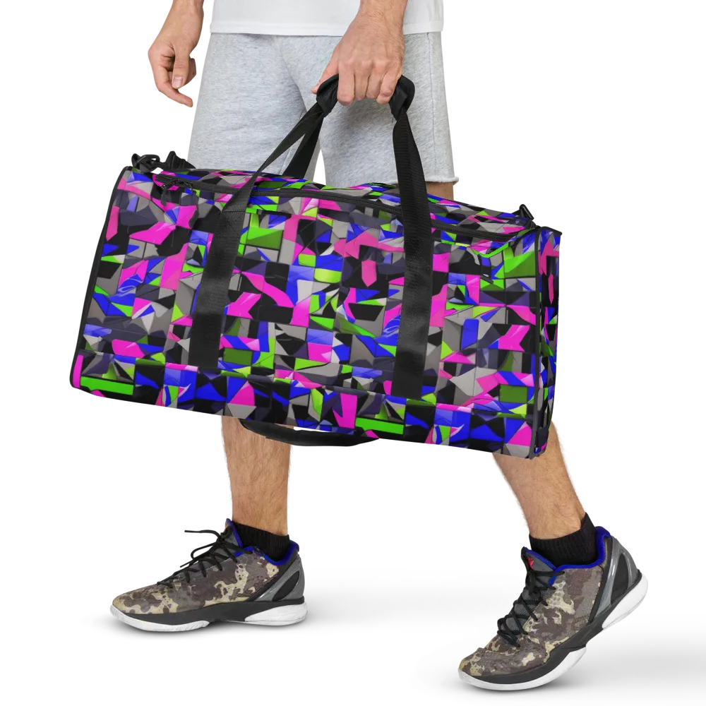 Hypercolor Facets on Duffle Bag — Front