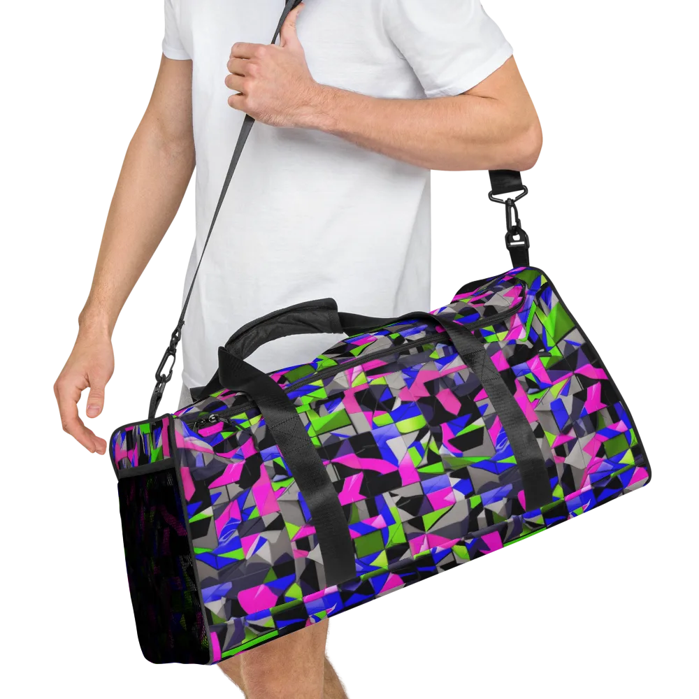 Hypercolor Facets on Duffle Bag — Right Front
