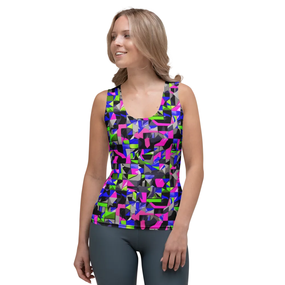 Hypercolor Facets on Women's Tank Top — Front