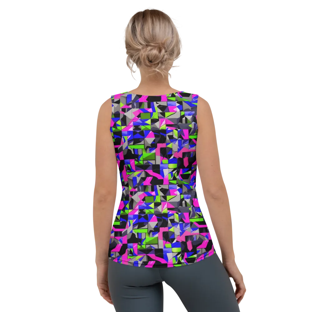 Hypercolor Facets on Women's Tank Top — Back