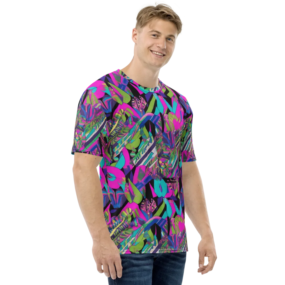 Chromatic Foliage on Men's Crew Neck T-Shirt — Right