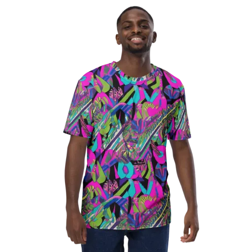 Chromatic Foliage on a Men's Crew Neck T-Shirt