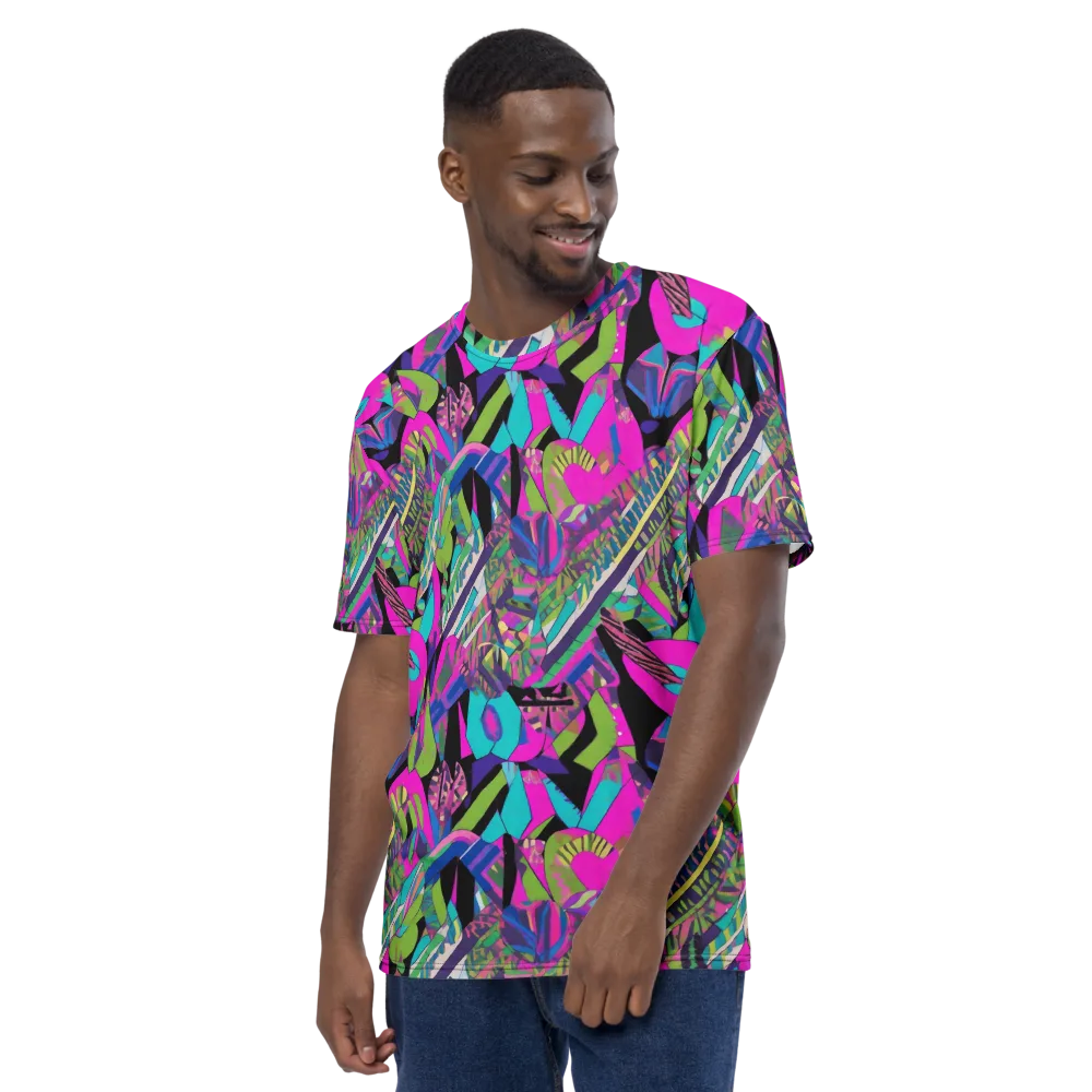 Chromatic Foliage on Men's Crew Neck T-Shirt — Left