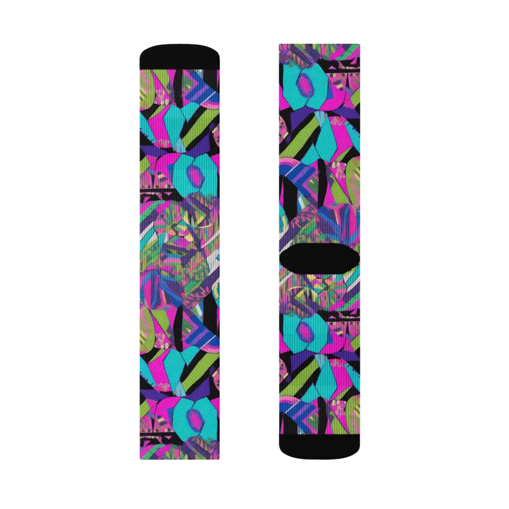 Chromatic Foliage on Socks — Right Sock