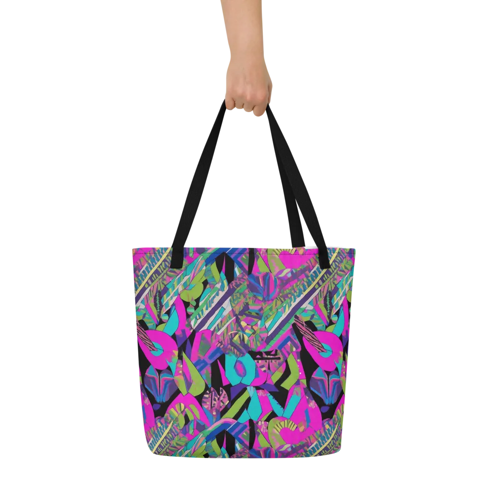 Chromatic Foliage on Large Tote Bag W/ Pocket — Front