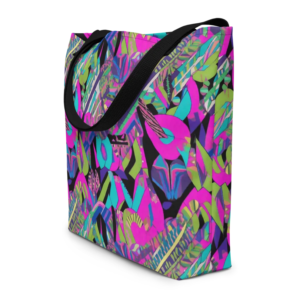 Chromatic Foliage on Large Tote Bag W/ Pocket — Front