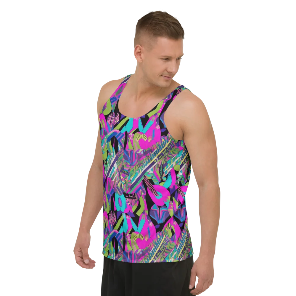 Chromatic Foliage on Men's Tank Top — Left Front