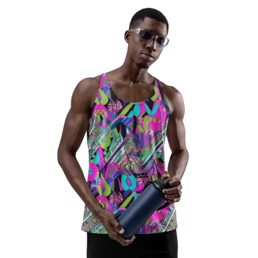 Chromatic Foliage on a Men's Tank Top
