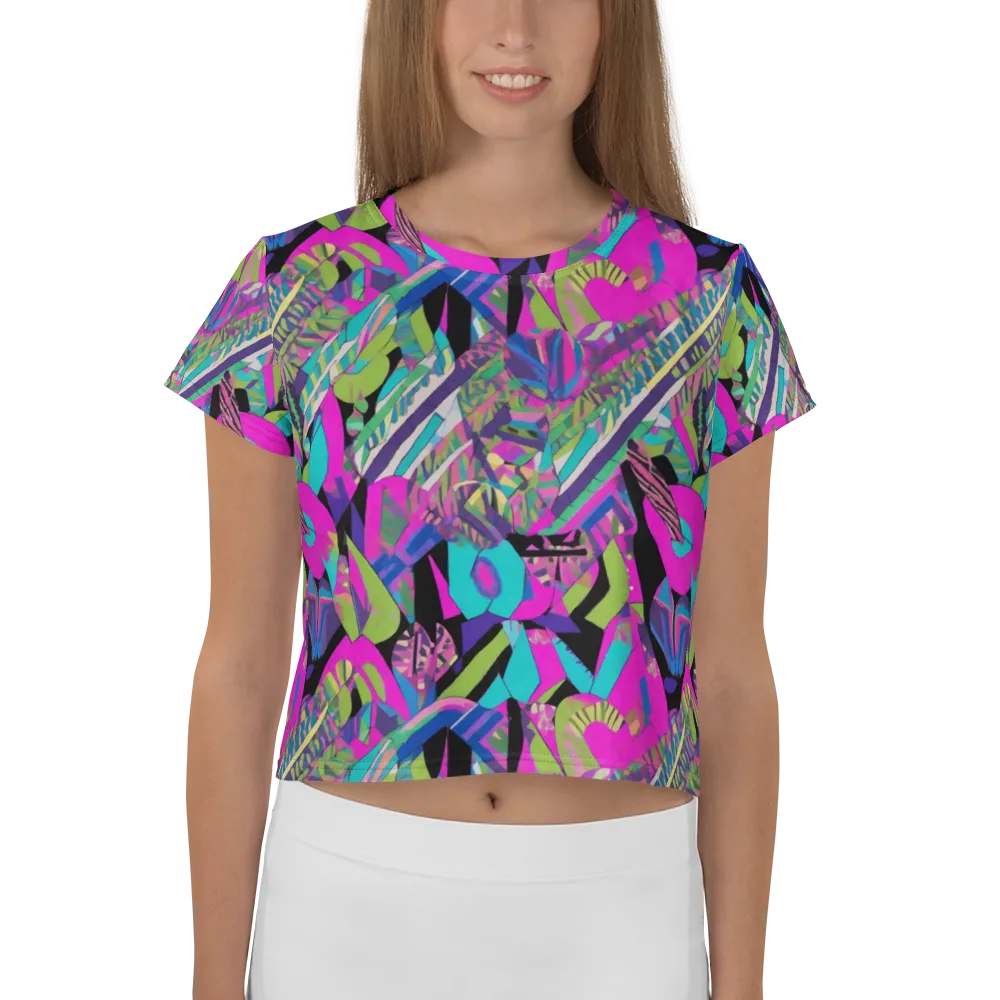 Chromatic Foliage on Crop Tee — Front