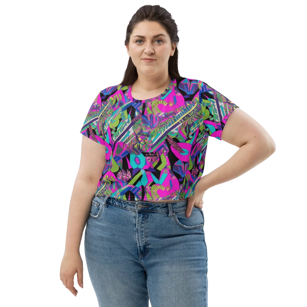 Chromatic Foliage on Crop Tee — Front