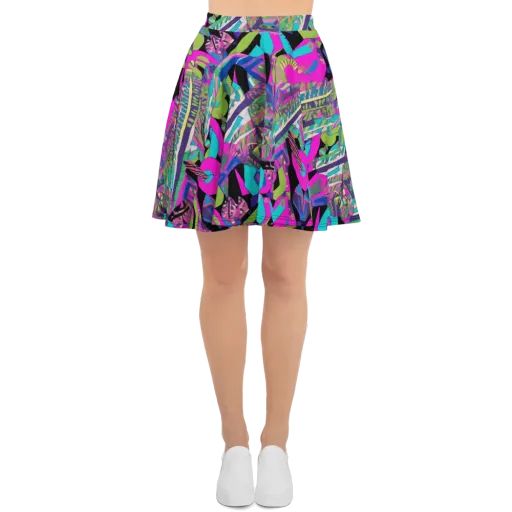 Chromatic Foliage on a Skater Skirt