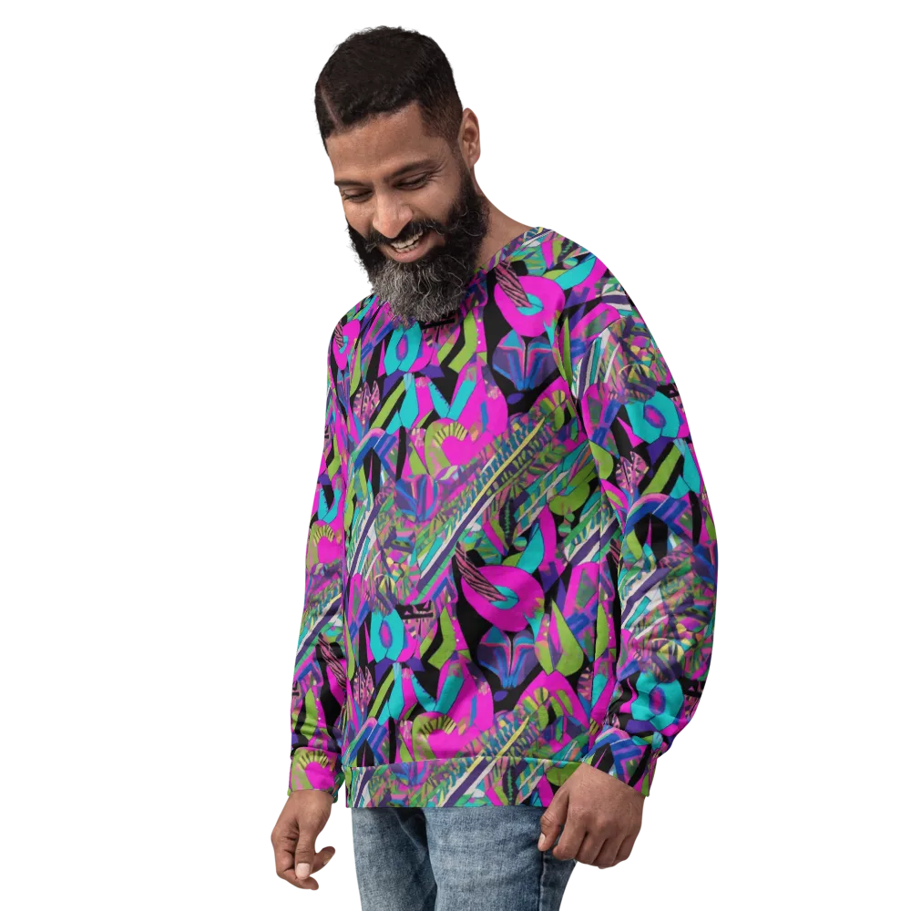 Chromatic Foliage on Sweatshirt — Left Front