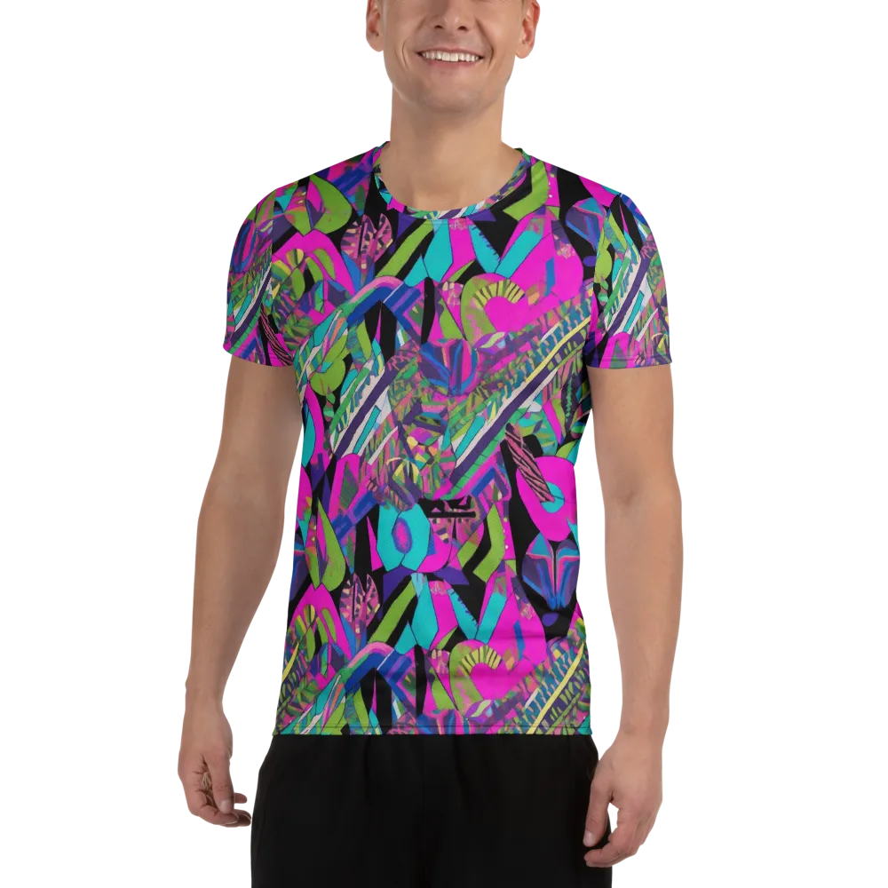 Chromatic Foliage on Men's Athletic T-Shirt — Front