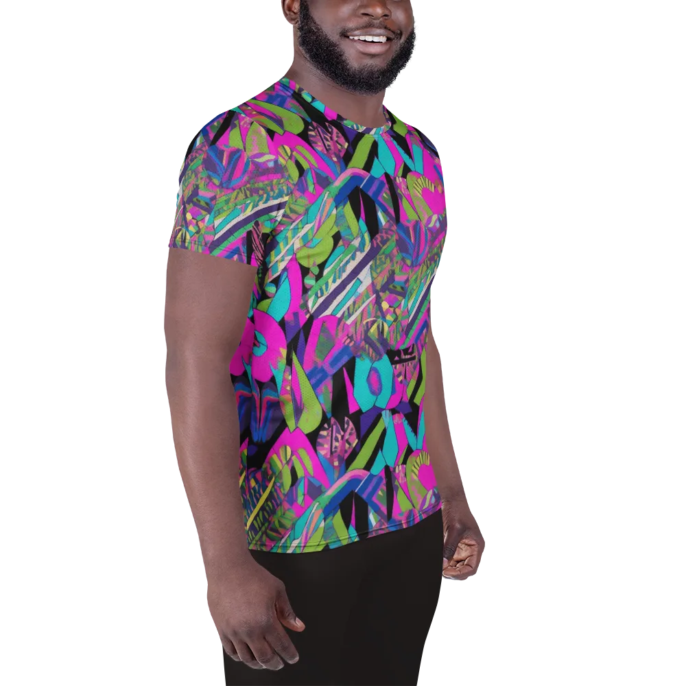 Chromatic Foliage on Men's Athletic T-Shirt — Right