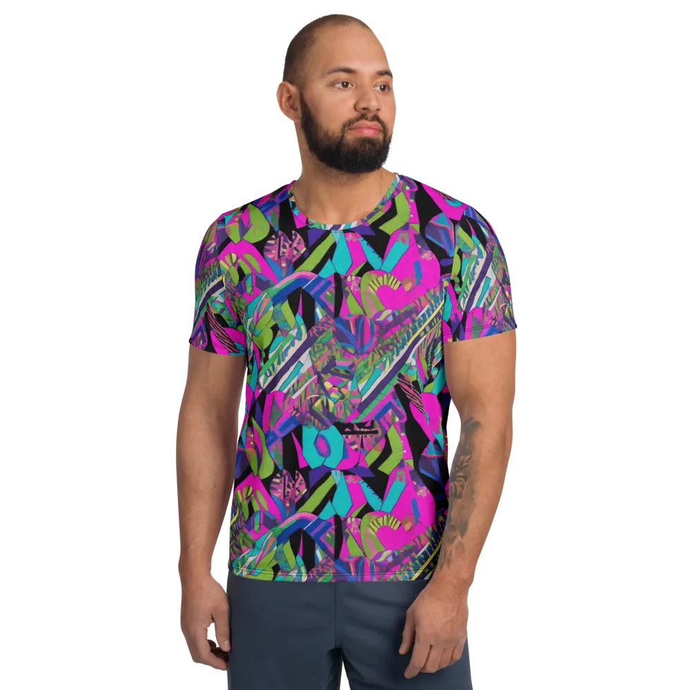 Chromatic Foliage on Men's Athletic T-Shirt — Front