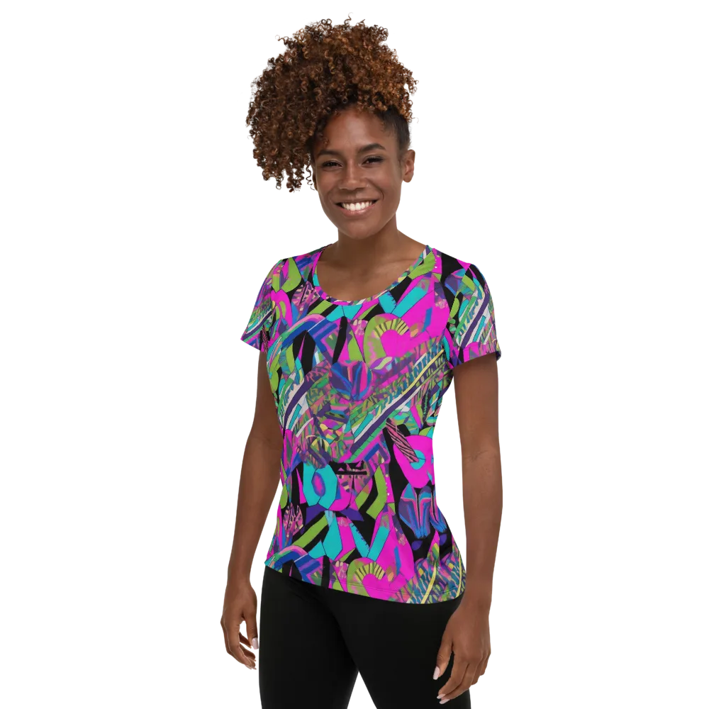 Chromatic Foliage on Women's Athletic T-Shirt — Left