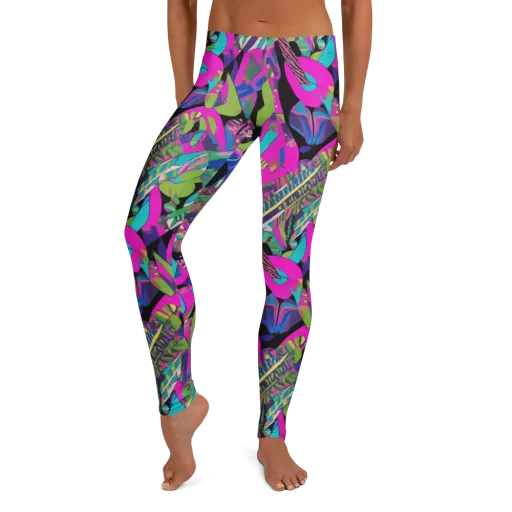 Chromatic Foliage on a Leggings