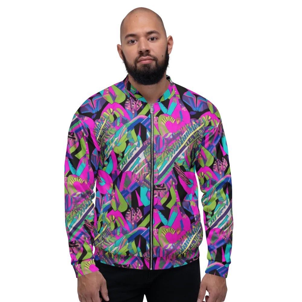 Chromatic Foliage on Bomber Jacket — Front