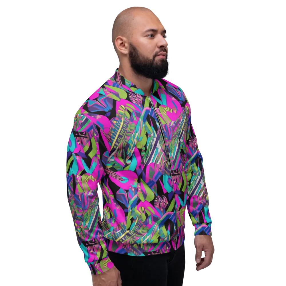 Chromatic Foliage on Bomber Jacket — Right