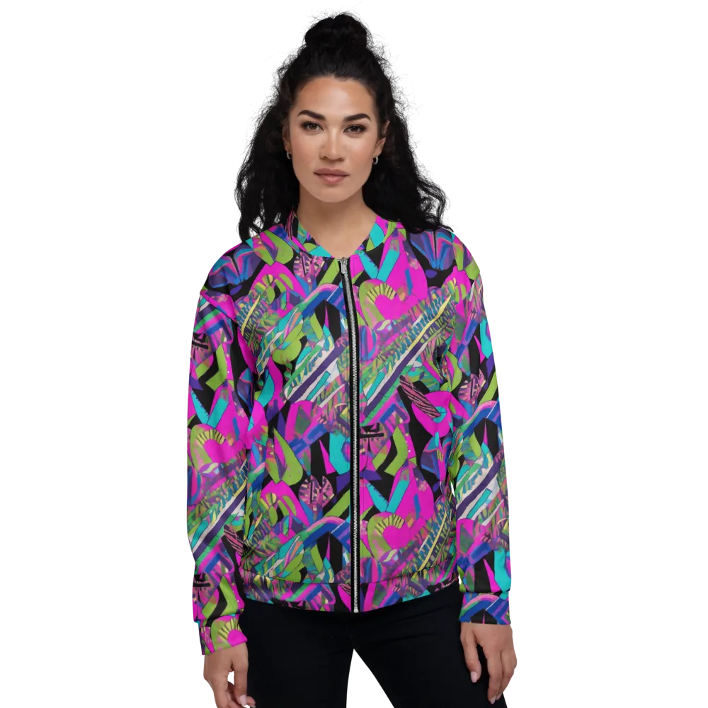Chromatic Foliage on Bomber Jacket — Front