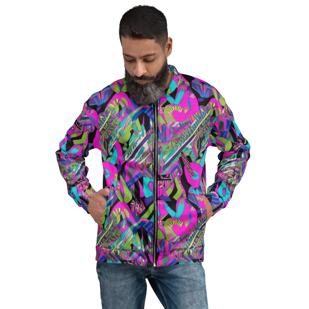 Chromatic Foliage on Bomber Jacket — Front