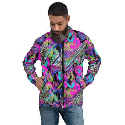 Chromatic Foliage on a Bomber Jacket