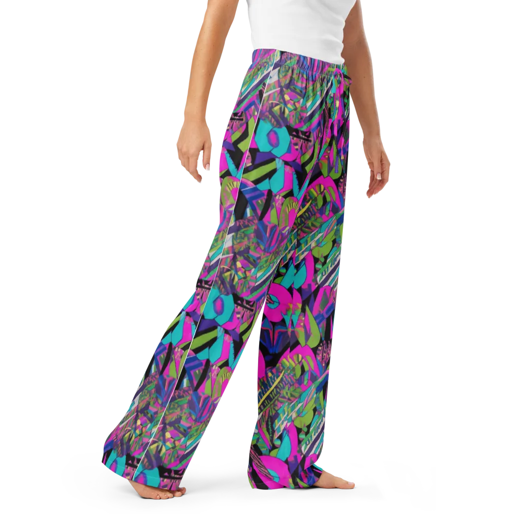 Chromatic Foliage on Women's Pajama Pants — Right Front