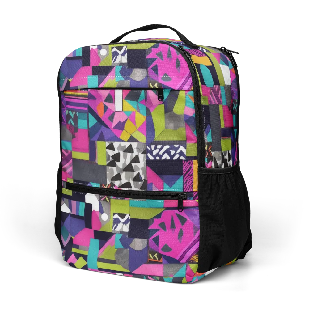 Afterglow Mosaic on Utility Backpack — Left Front