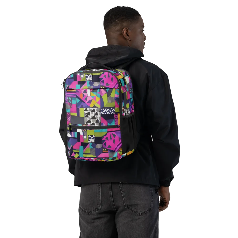 Afterglow Mosaic on Utility Backpack — Back