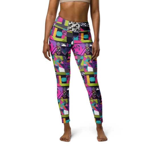 Afterglow Mosaic on a Yoga Leggings