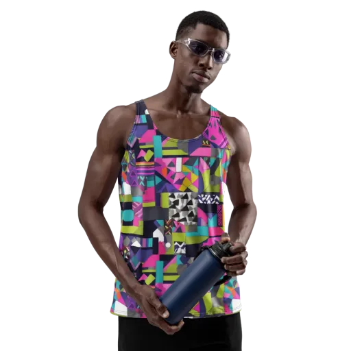 Afterglow Mosaic on a Men's Tank Top