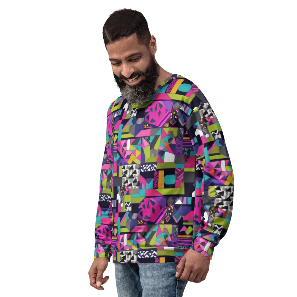 Afterglow Mosaic on Sweatshirt — Left Front