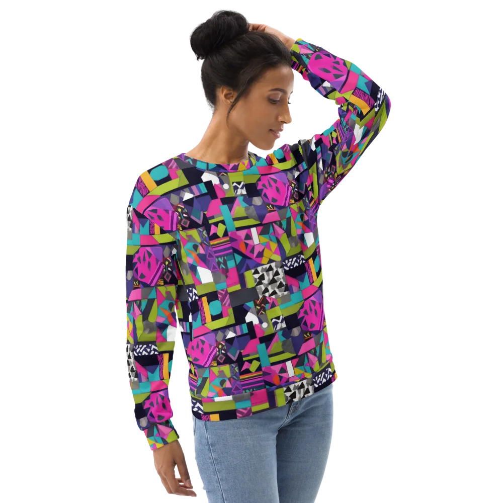 Afterglow Mosaic on Sweatshirt — Right Front