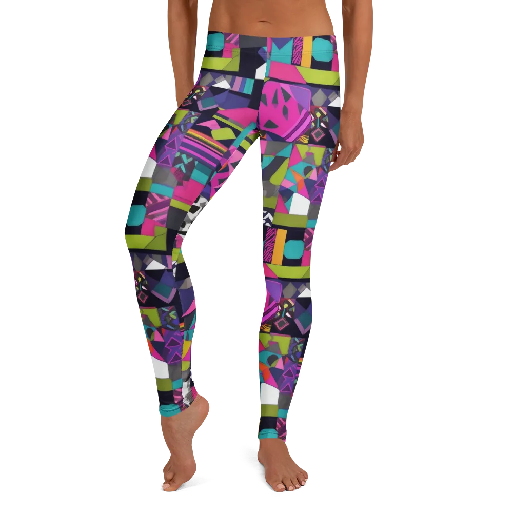 Afterglow Mosaic on Leggings — Front
