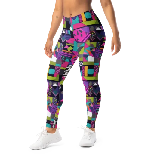 Afterglow Mosaic on a Leggings