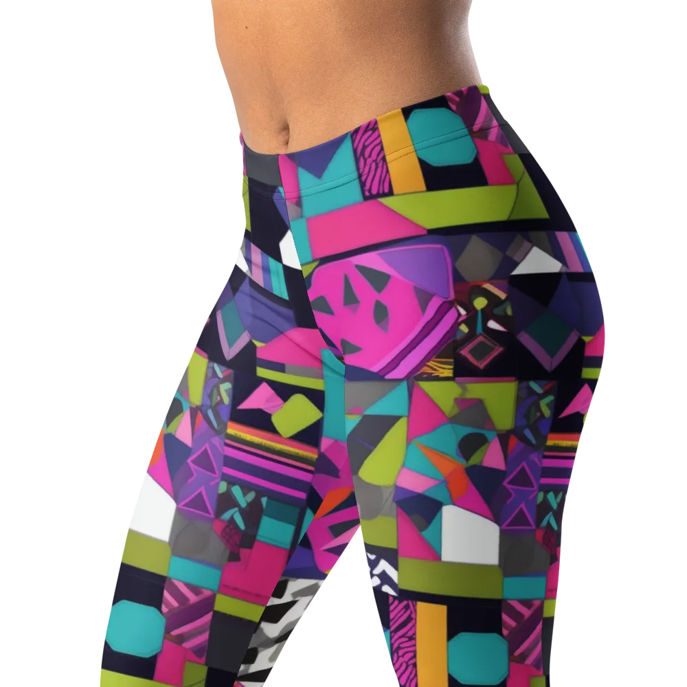 Afterglow Mosaic on Leggings — Left Front