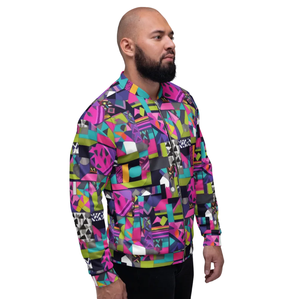 Afterglow Mosaic on Bomber Jacket — Right